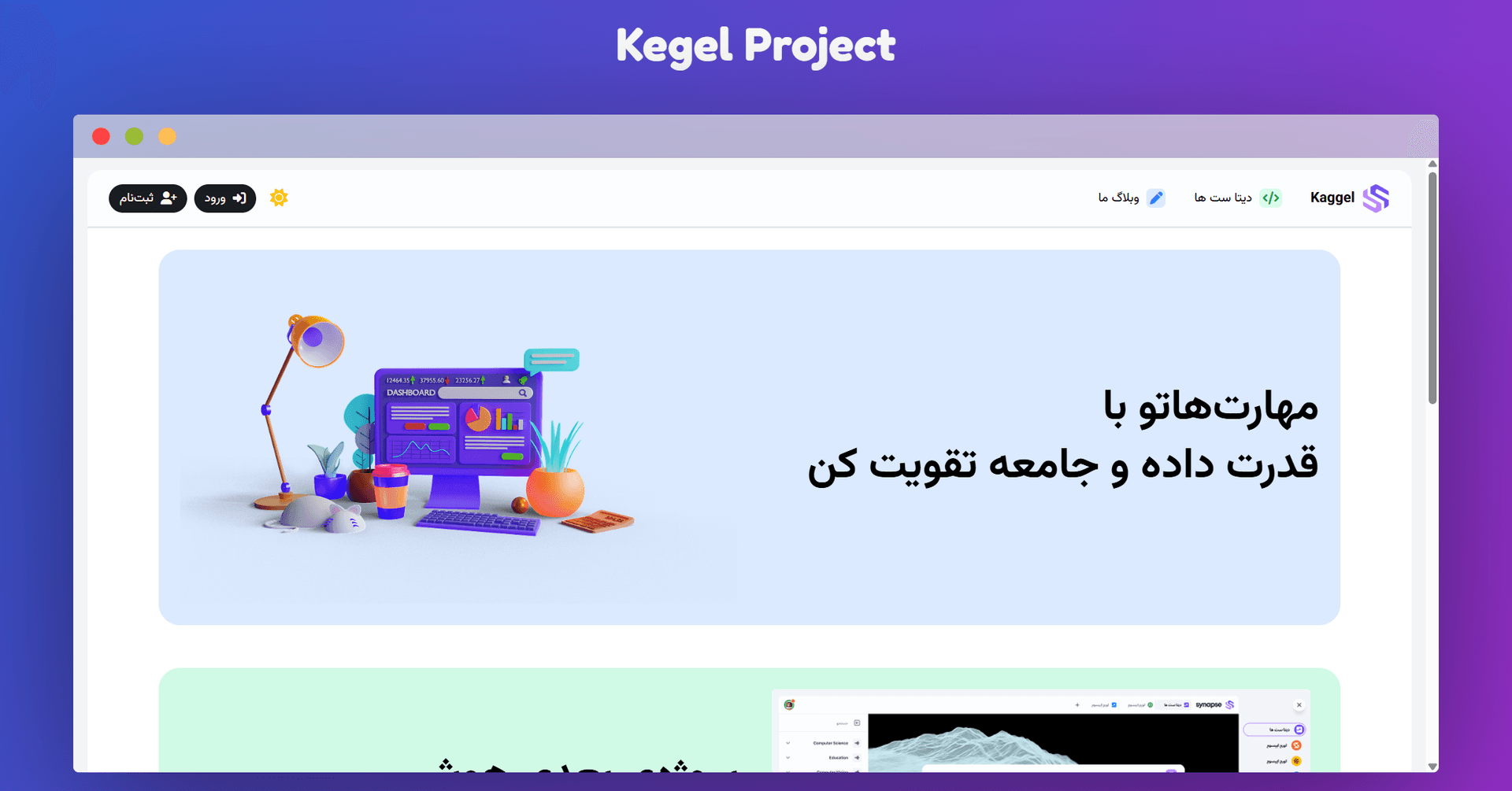 سایت ایرانیز شده‌ی Kaggle برای داده‌های Ai